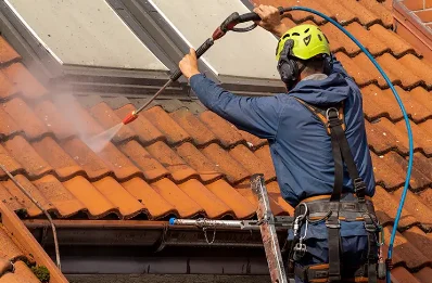 Démoussage et hydrofuge de toiture à Avressieux